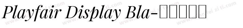 Playfair Display Bla字体转换